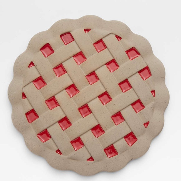 Crate&Barrel Pie Autumn Harvest Ceramic Trivet - Picture 9 of 10